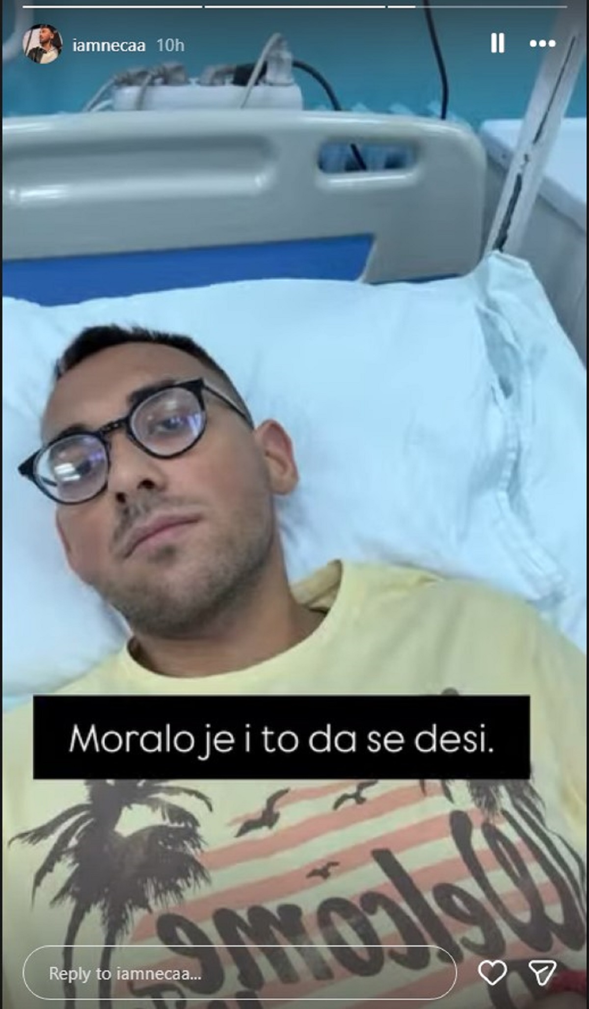 Bivši zadrugar završio u bolnici: Objavio fotografiju koja je zabrinula, pre 2 godine imao ozbiljnu operaciju