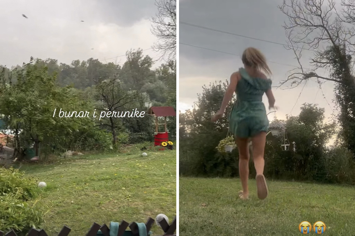 Pevačica u šoku zbog nevremena: Pokazala kako spasava cveće, oluja pogodila njen kraj "Majko sveta..."