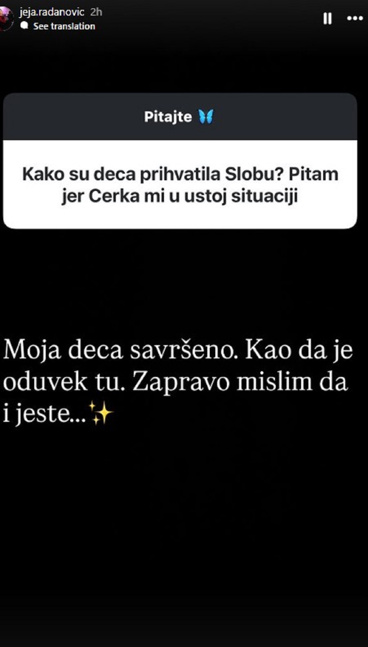 Jelena otkrila kako su njeni sinovi prihvatili brak sa Slobom: "Bilo mi je najvažnije kako će oni reagovati"