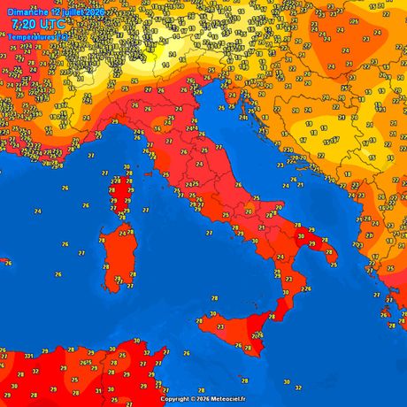 Trenutne temperature vazduha