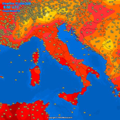 Trenutne temperature vazduha