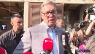 Vučić u Jadranskoj Lešnici kod Loznice: Hvala Bogu evo bar putevi ka Drini biće vrh