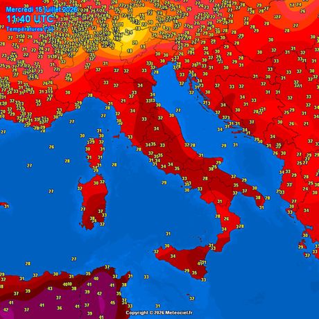 Trenutne temperature vazduha