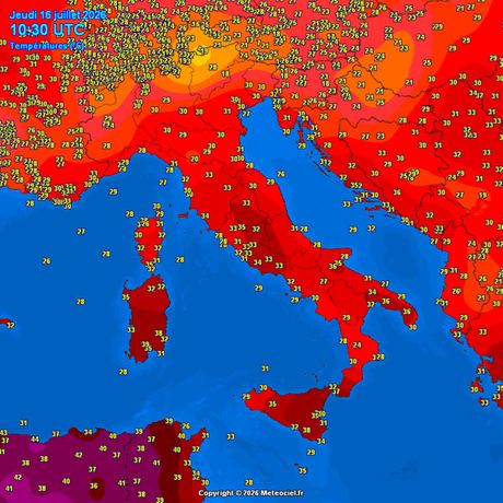 Trenutne temperature vazduha