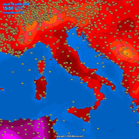 Trenutne temperature vazduha