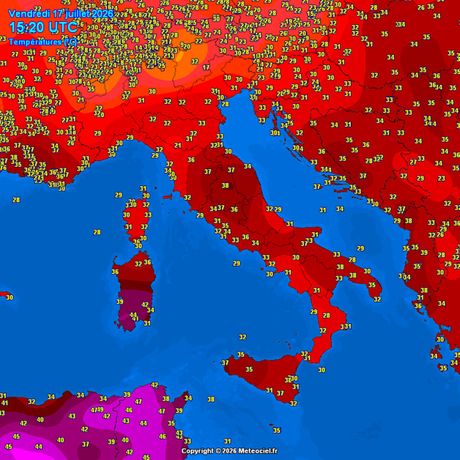 Trenutne temperature vazduha
