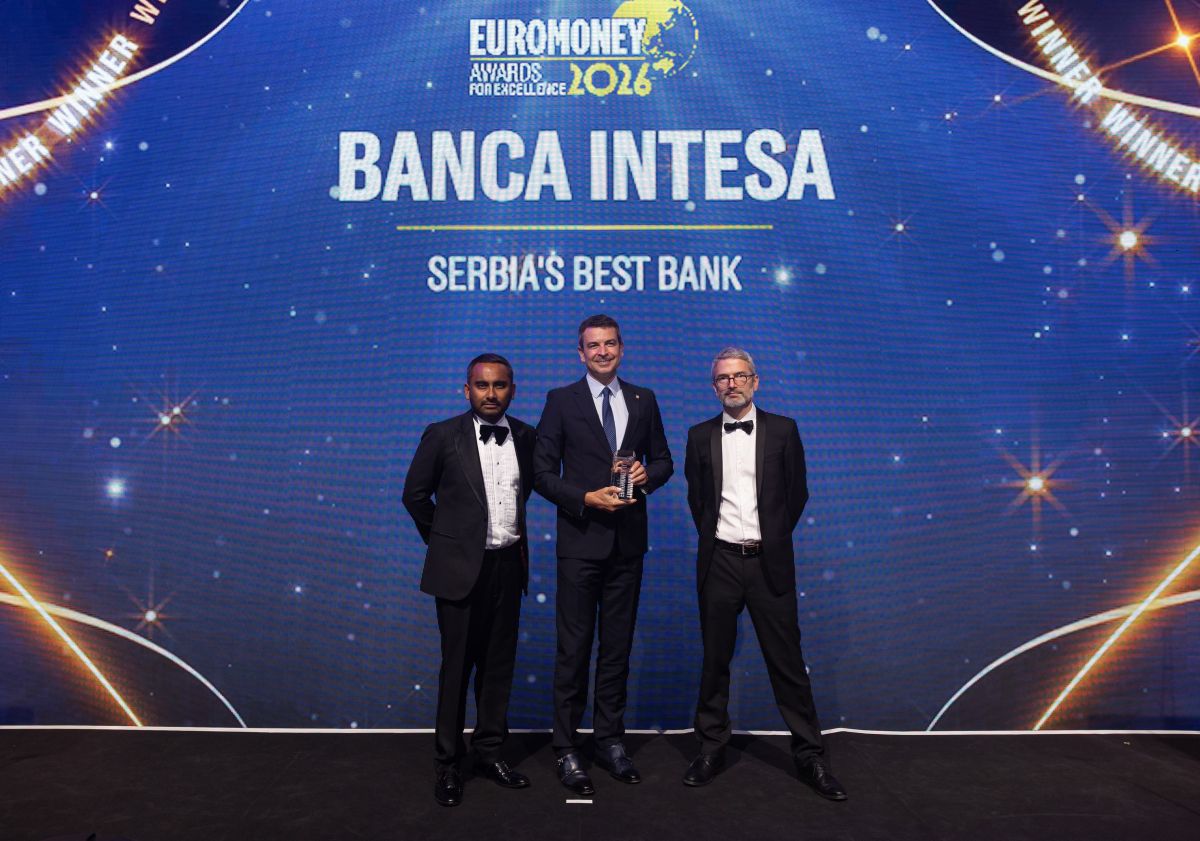 Euromoney dodelio nagrade za izvrsnost 2026: Banca Intesa i ove godine najbolja banka u Srbiji