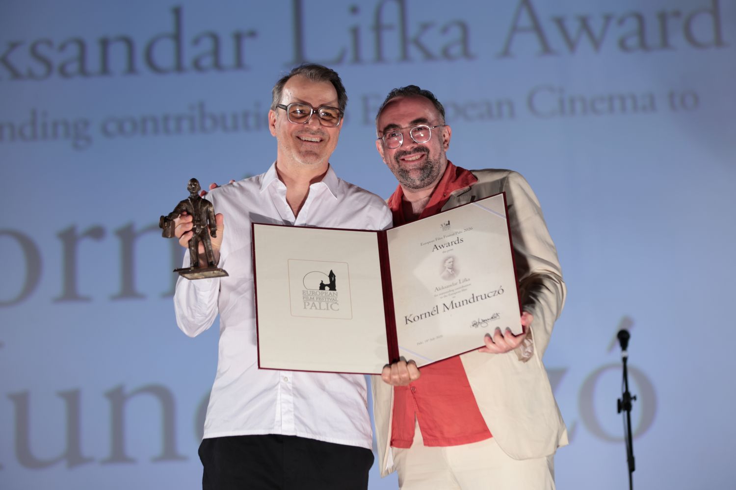 Uručenjem nagrade “Aleksandar Lifka” Kornelu Mundrucu svečano otvoren 33. Festival evropskog filma Palić