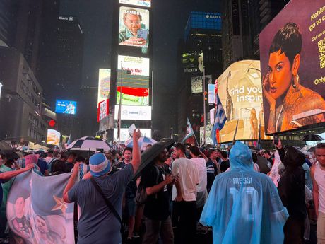 Fudbalska reprezentacija Arentine, Tajms Skver, Argentina, navijači, Njujork, Svetsko prenstvo u fudbalu 2026