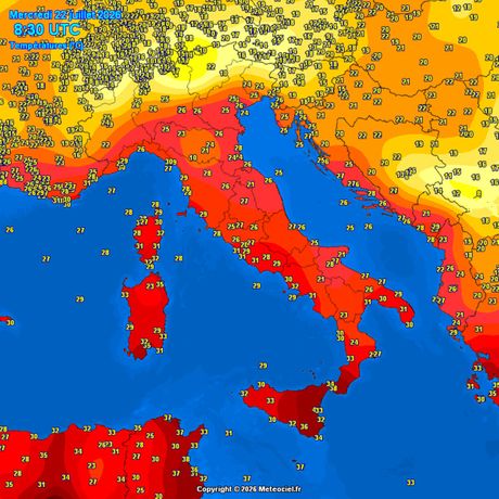 Trenutne temperature vazduha
