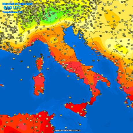 Trenutne temperature vazduha