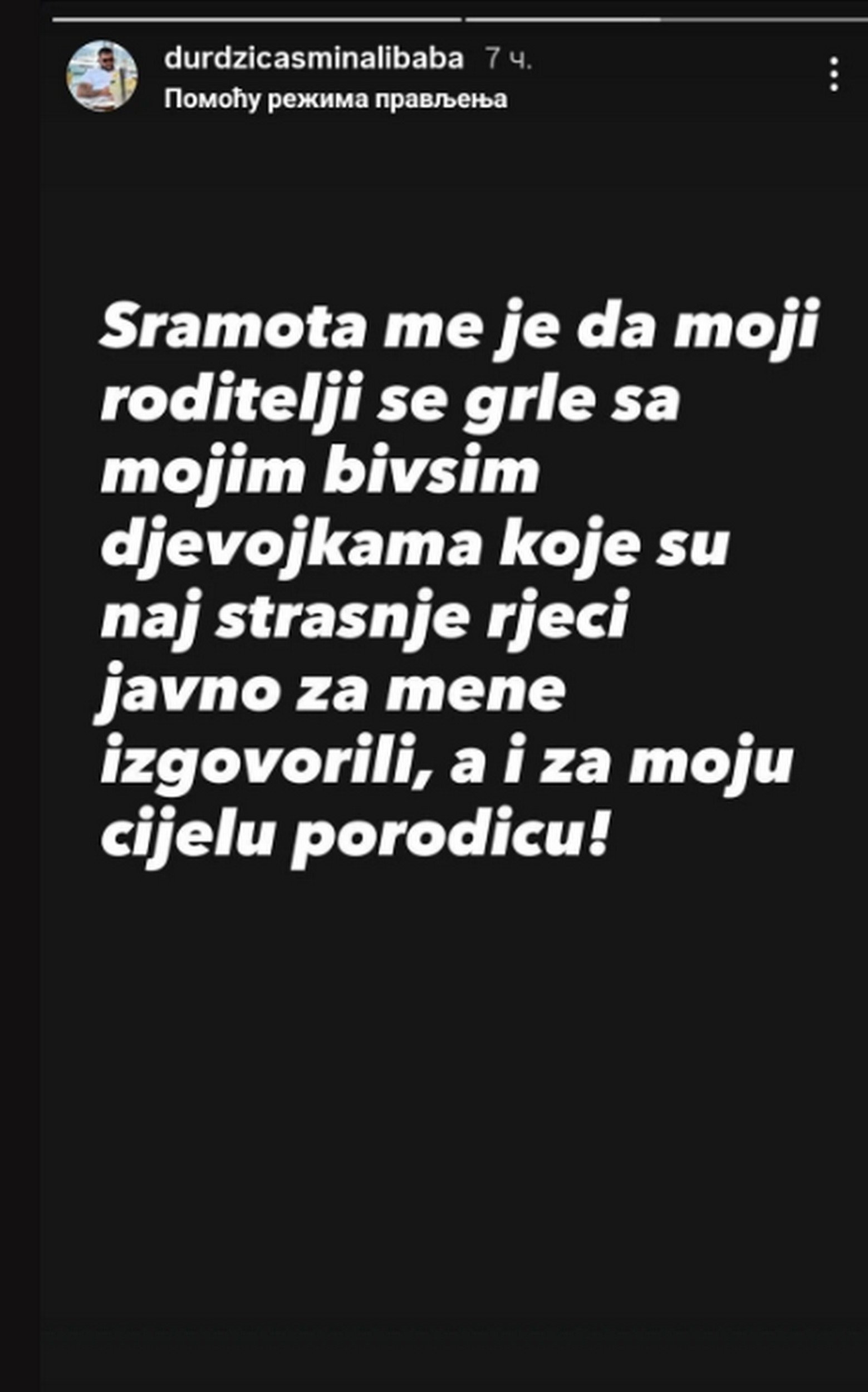 "Sramota me je" Asmin kipti od besa jer su njegovi roditelji grlili bivše snajke "Govorile su najstrašnije..."
