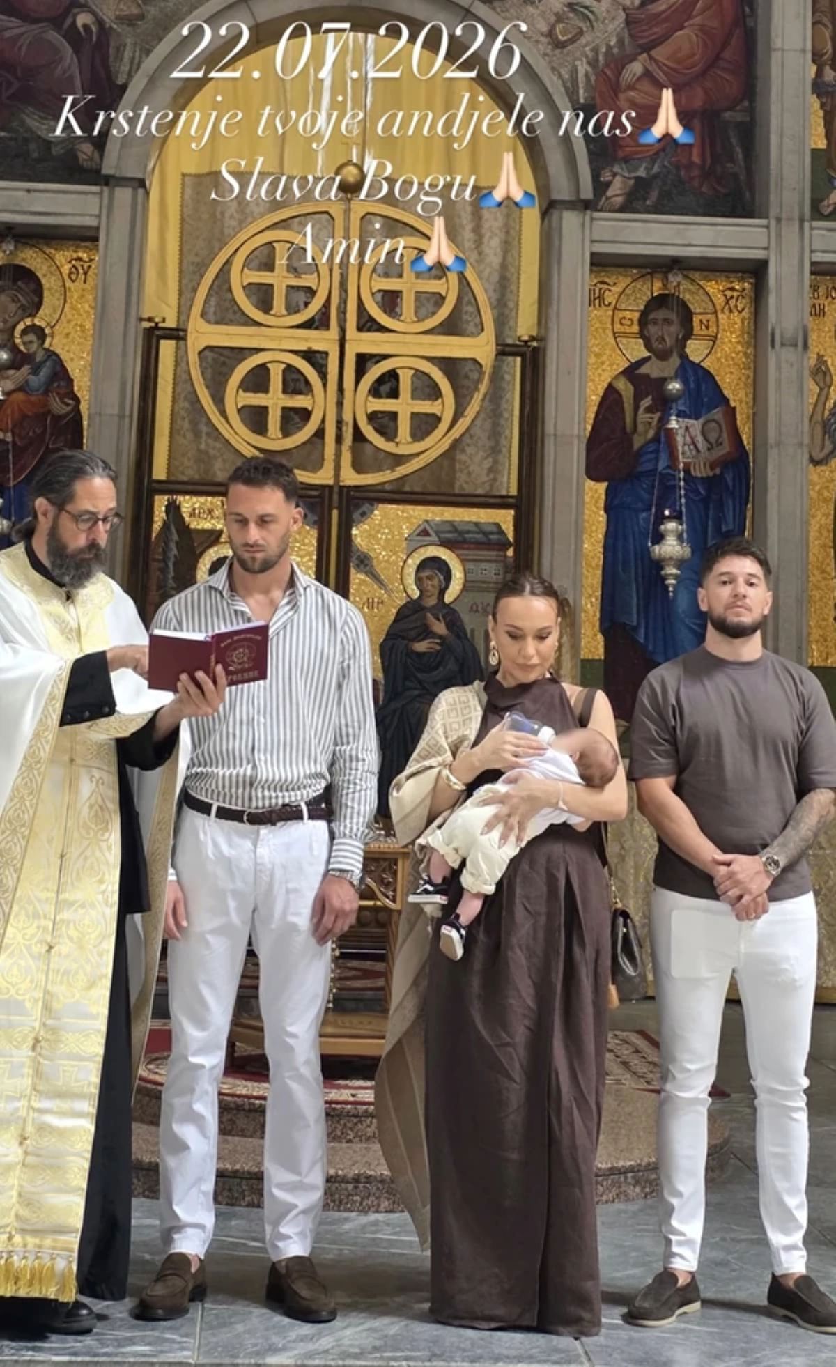Joca Stefanović i Iva krstili sina! Pevačica se porodila u 41. godini, a sada raznežila objavom: "Slava Bogu"