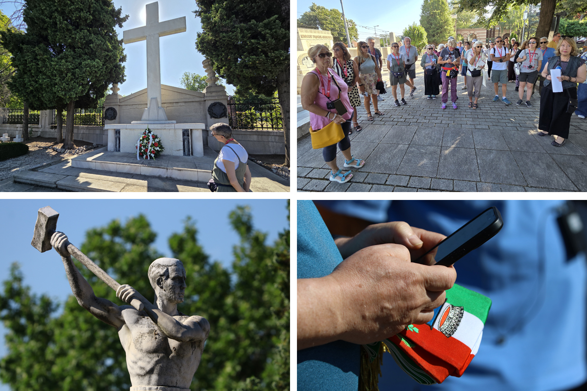 Gosti iz Italije posetili Novo groblje: S pažnjom pratili priče o ljudima, istoriji i povezanosti naših naroda