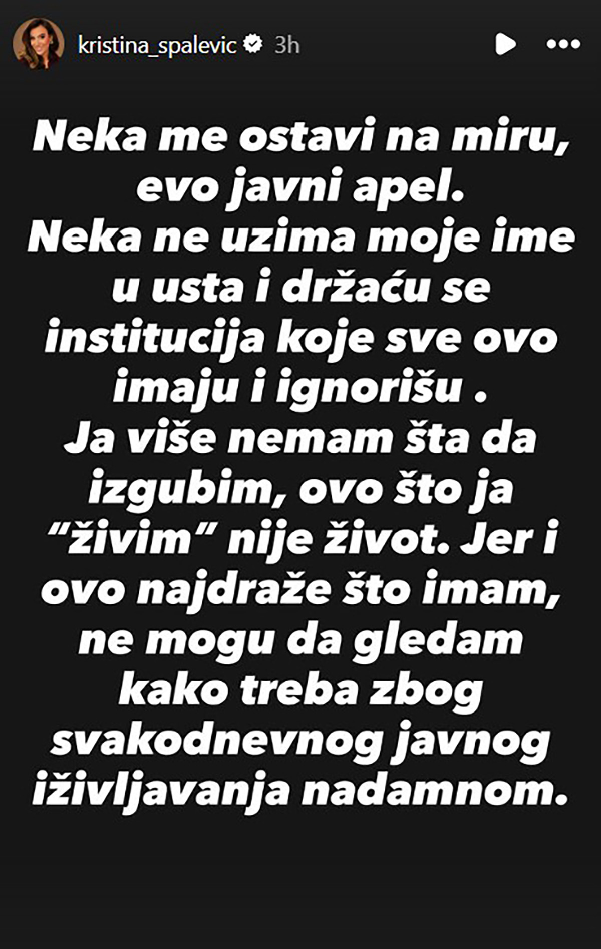 "Ovo što ja živim..." Kristina snimala Kristijana kako lomi po stanu: "Plakar je pao centimetar od Koste"