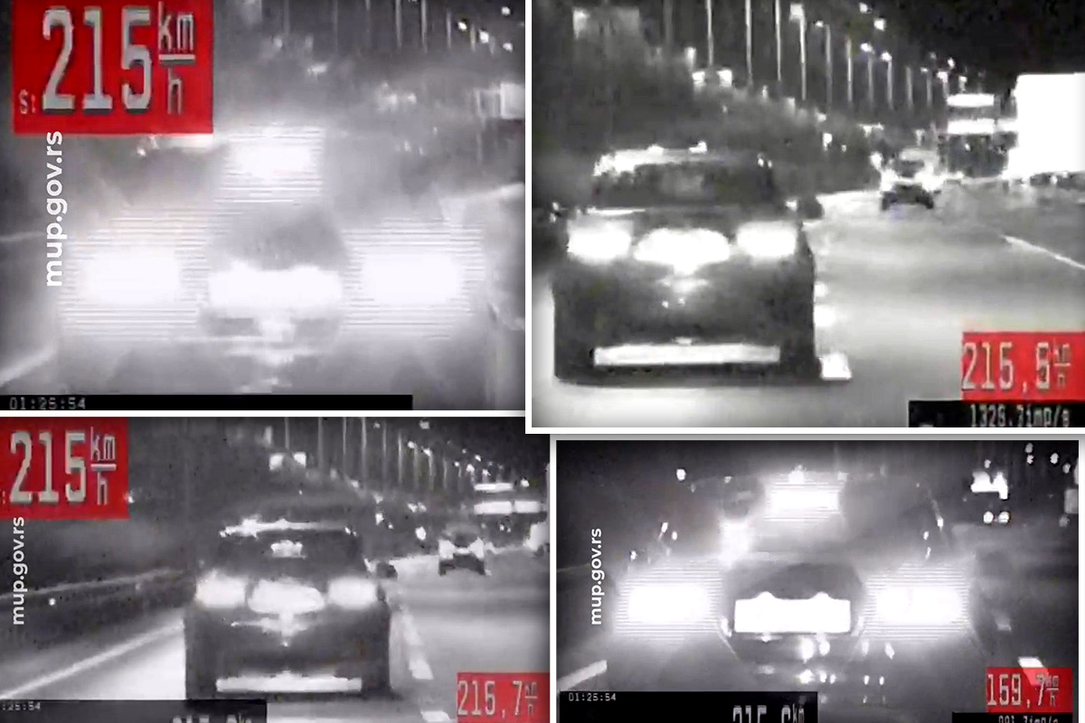 20-year-old driving Audi at 215 KILOMETERS PER HOUR: Video of Belgrade rampage published