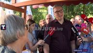 Vučić na velikom narodnom veselju u užičkom selu Drežnik