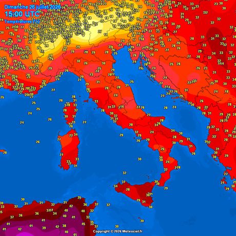 Trenutne temperature vazduha