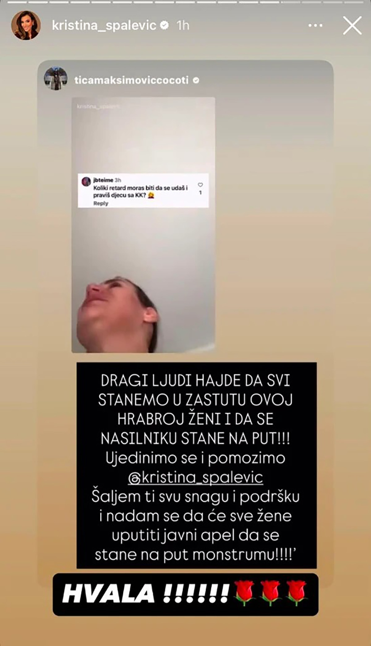 "Da se stane na put monstrumu" Tijane Ajfon u jeku drame Kristine i Golubovića! Oglasila se i Edita Aradinović