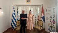 Dalibor Marković Palma sa Generalnim konzulom Republike Srbije u Solunu Jelenom Vujić Obradović
