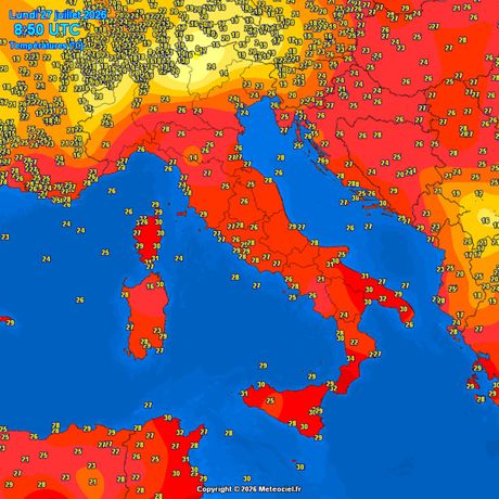 Trenutne temperature vazduha