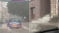 Nevreme paralisalo Trebinje: Bujice nosile sve pred sobom, automobili 