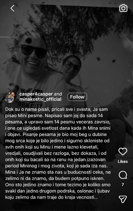 Mane ćuruvija Kasper, Mina Kostić