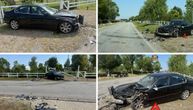 PRVE SLIKE I SNIMCI SA MESTA UDESA KOD ŠIMANOVACA: Auto smrskan do neprepoznatljivosti, delovi rasuti po putu!