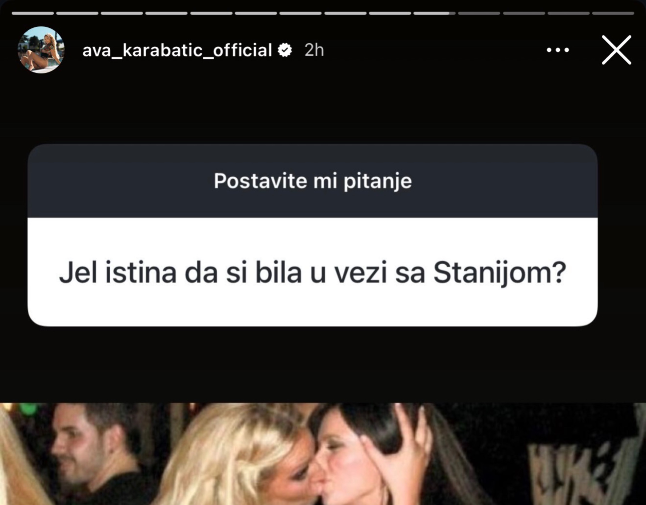 Ava Karabatić objavila fotku kako se ljubi sa Stanijom! Sve javno priznala: "On nam je sve pokvario"