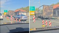 HAOS NA OBILAZNICI OKO BEOGRADA: Izgoreo šleper, vozač sprečio tragediju, kolone kilometarske