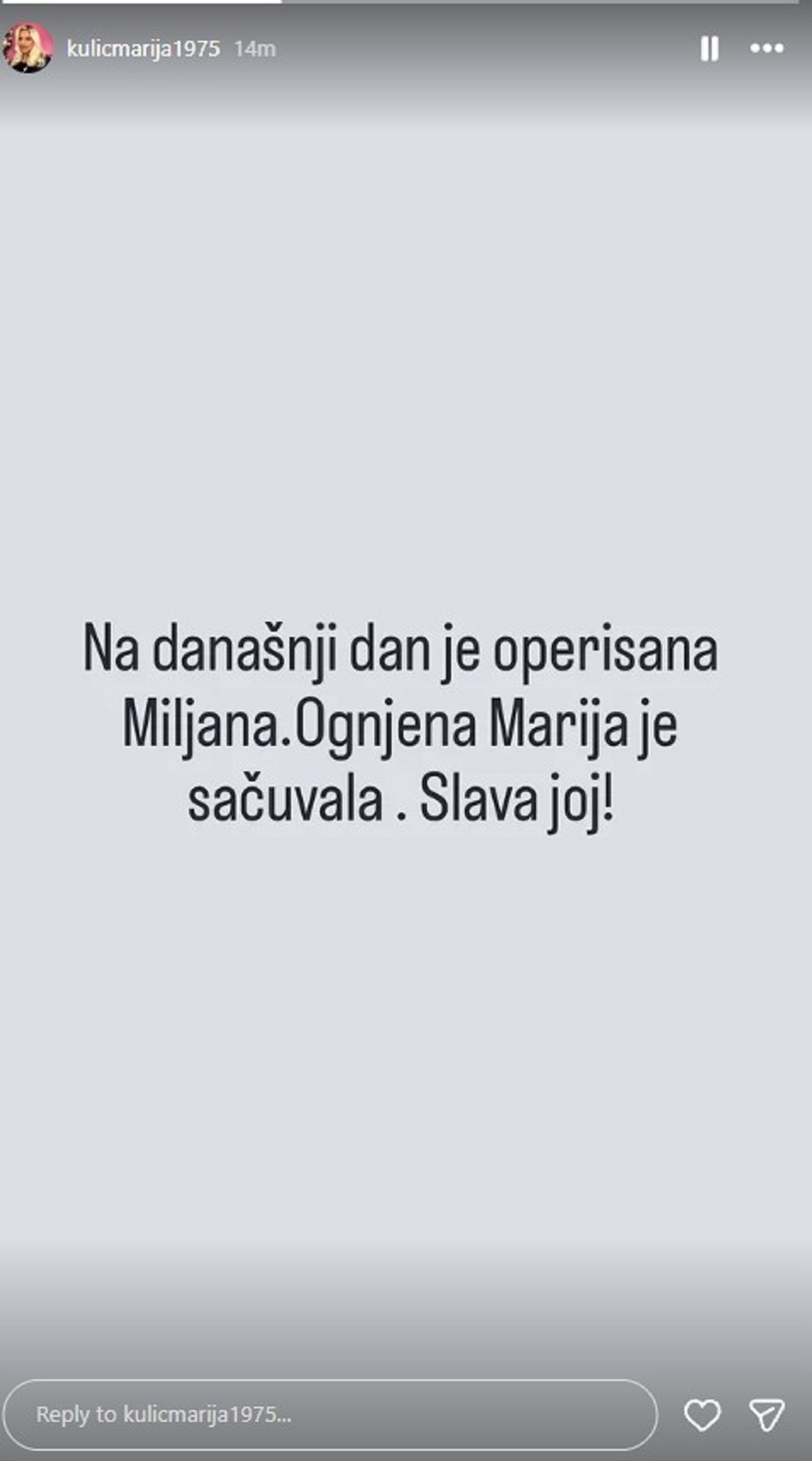 "Ognjena Marija je sačuvala": Miljana Kulić danas slavi drugi rođendan, oglasila se Marija i zahvalila