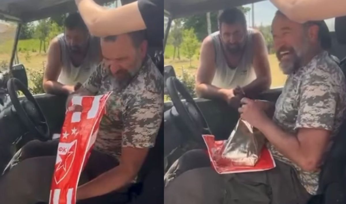 Nenada Jezdića posetili na selu i doneli mu poklon: Veliki Grobar dobio kesu Zvezde, a onda je otvorio...