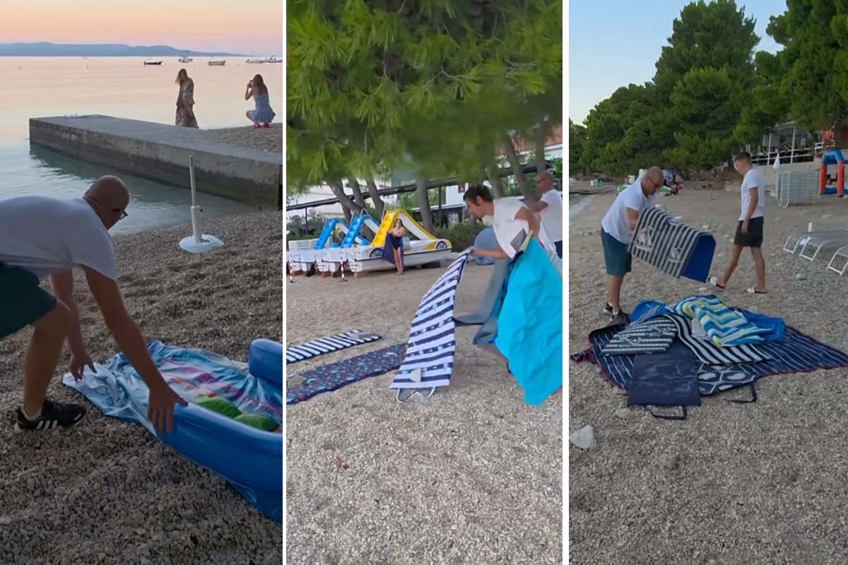 Snimak iz Makarske podelio javnost: Komunalci u akciji na plaži, jedni ih hvale, drugi poručuju - "Sramota!"