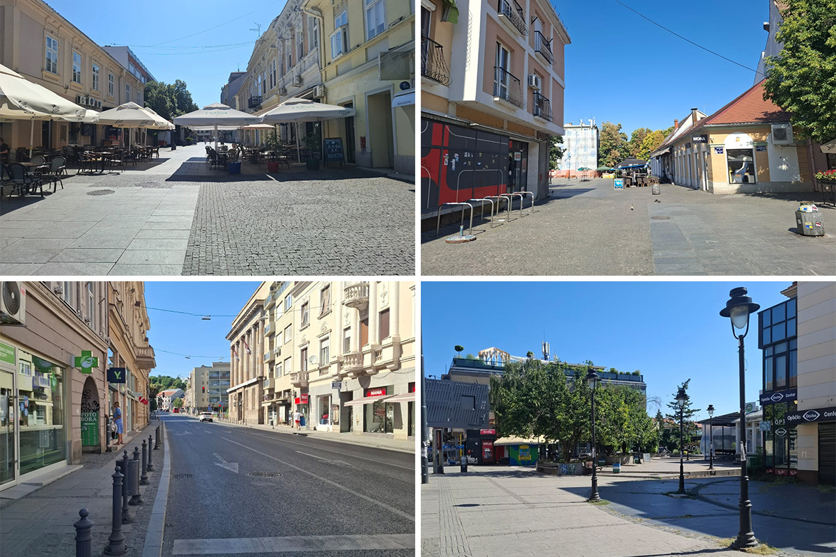 Kao da je neko usisao sve ljude u Zemunu: Ulice puste, sve je prazno, samo je jedna žena bila hrabra na +40