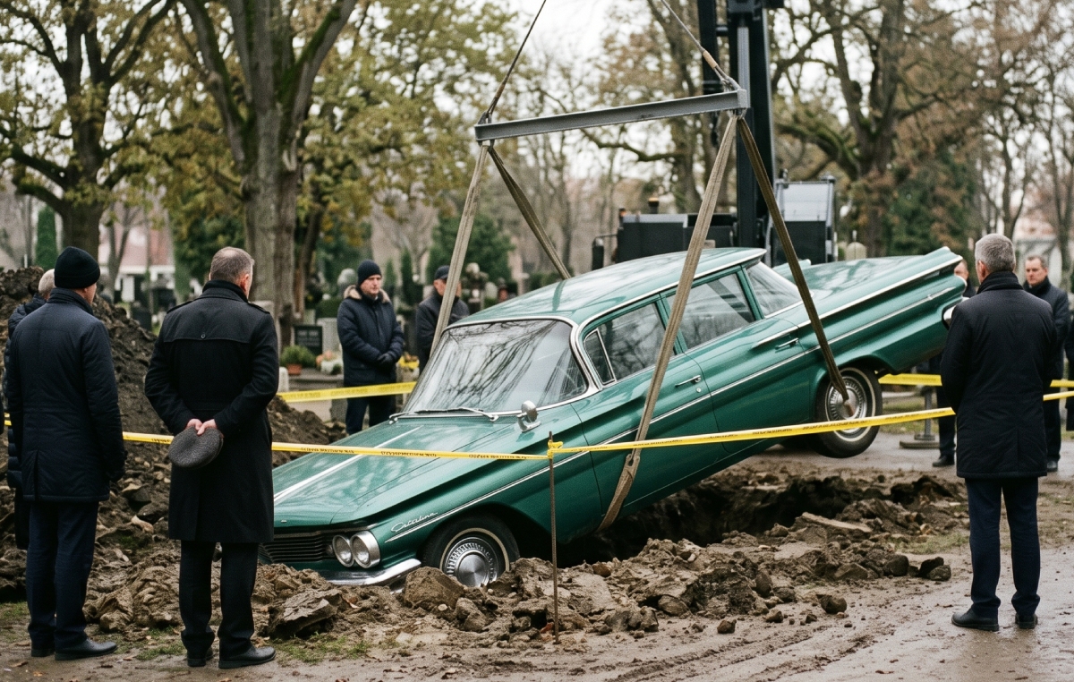POSLEDNJA ŽELJA Čoveka sahranili u omiljenom automobilu: Ono što je poneo u grob zapanjilo je javnost