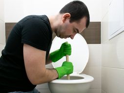 Otpušavanje, WC šolja