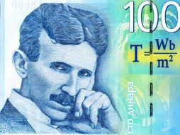 Nikola Tesla, novčanica