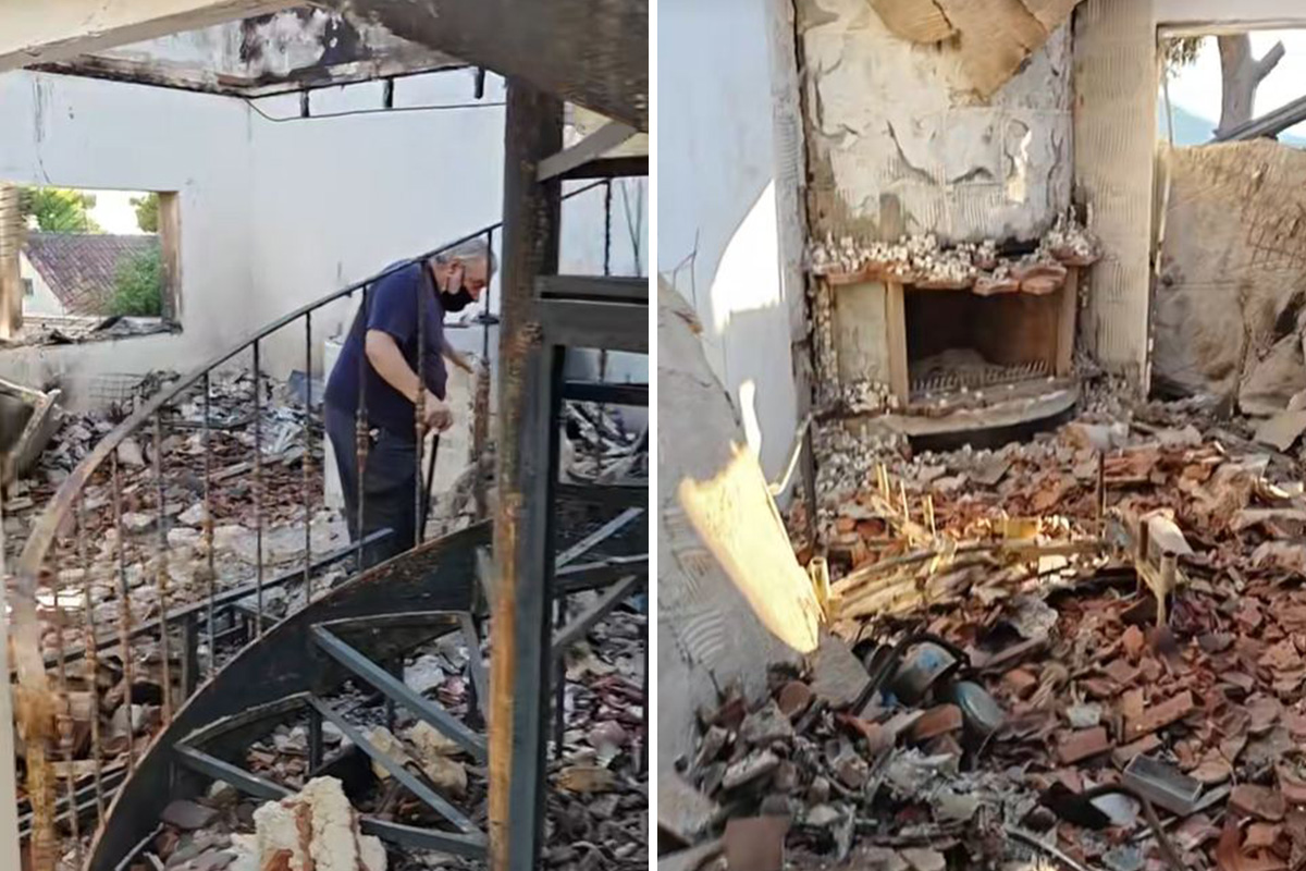 Požar progutao kuću čuvenog glumca u Grčkoj: "Sve je za jednu noć pretvoreno u pepeo, naše uspomene, sve"