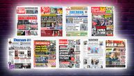 NASLOVNE STRANE SUTRAŠNJIH NOVINA: Prelistavanje štampe za sredu, 5. avgust 2026. godine