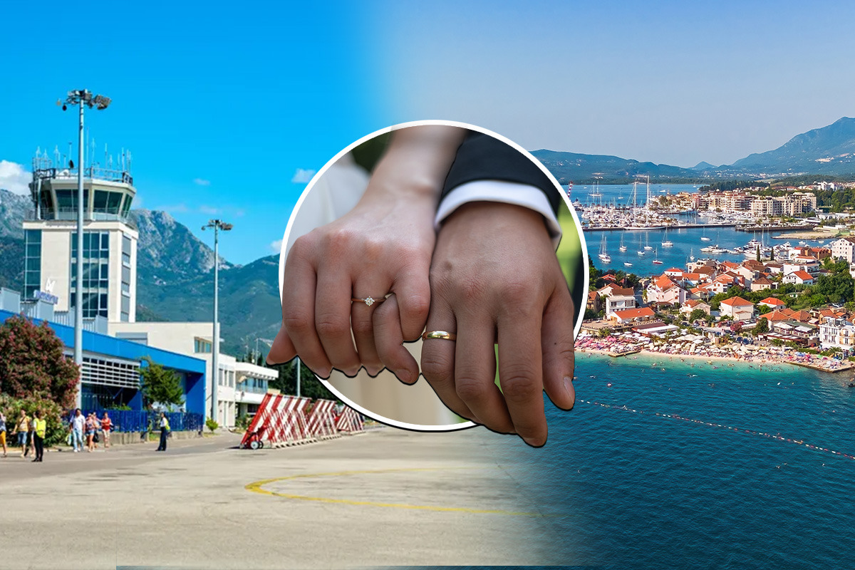 Krenuli na medeni mesec u Tivat, na aerodromu ih sačekalo neprijatno iznenađenje: "Pa kako ću bez muža?"