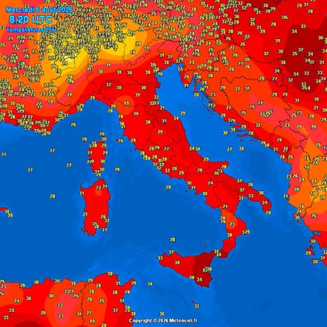 Trenutne temperature vazduha