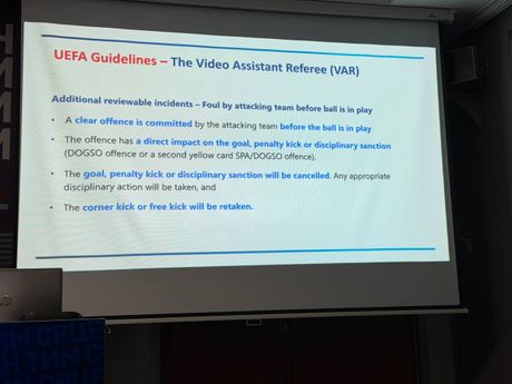 Pravila, UEFA VAR