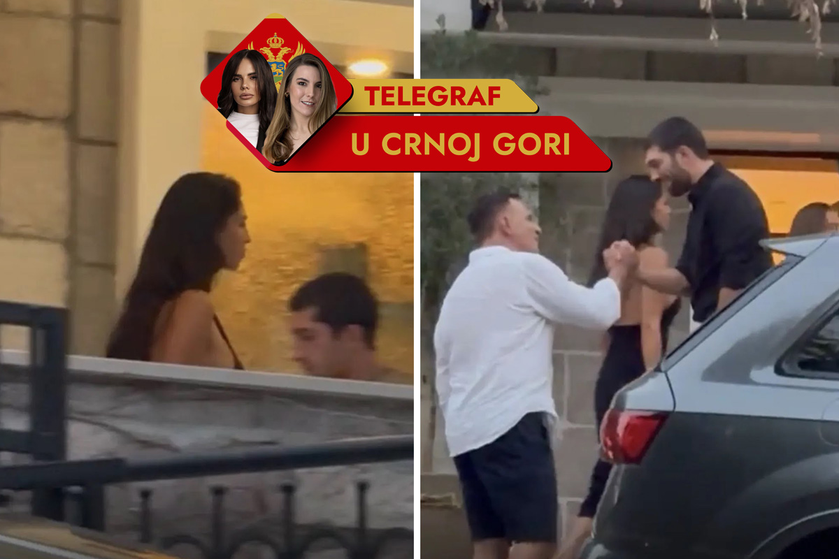 Gola leđa, a silikoni sevaju: Uhvatili smo Đinu Džinović u Crnoj Gori, dočekao je nepoznati mišićavi dečko
