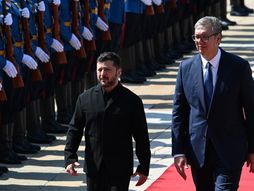 Aleksandar Vučić, Vlodimir Zelenski, Doček