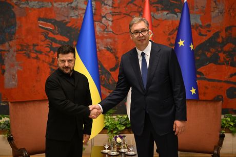 Aleksandar Vučić, Vlodimir Zelenski, Doček