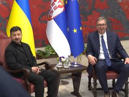 Aleksandar Vučić, Vlodimir Zelenski, Doček