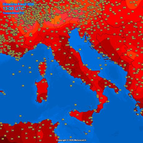 Trenutne temperature vazduha