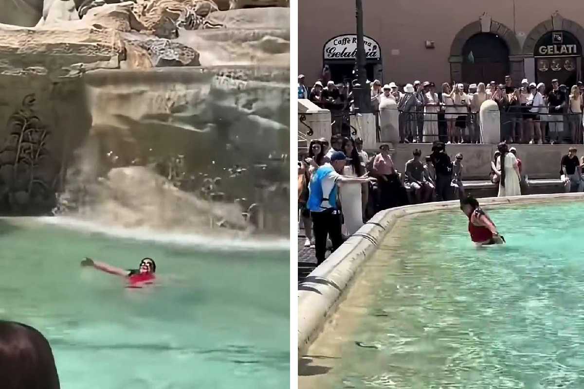 Turistkinja Fontanu di Trevi pretvorila u bazen: Plivala pred stotinama ljudi, svi gledali u neverici