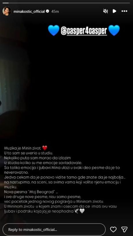 Mane Ćuruvija Kasper, Mina Kostić
