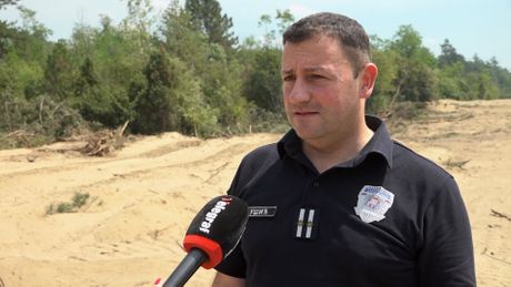 Luka Čaušić, načelink Sektora za vanredne situacije MUP-a Srbije , Deliblatska peščara požar